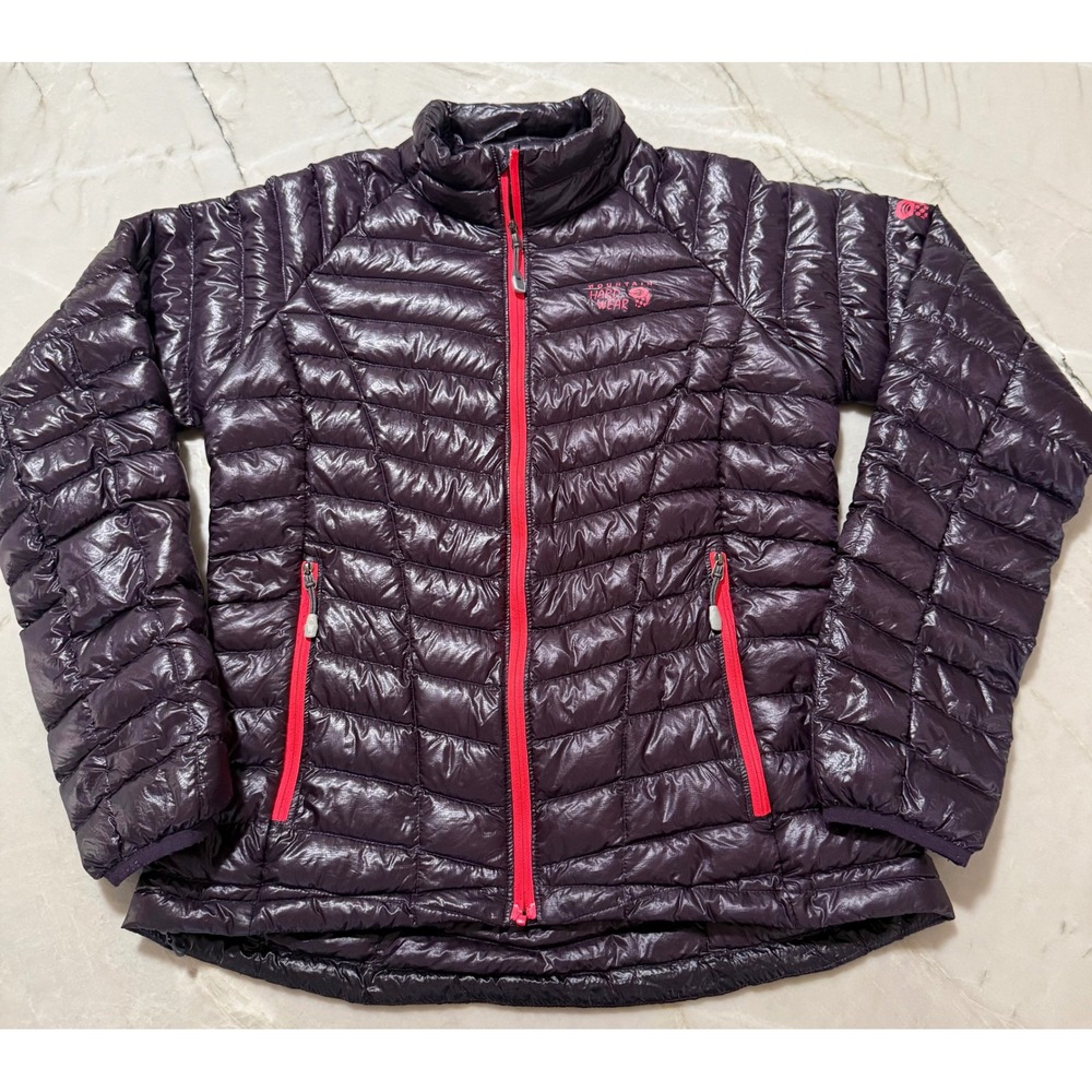 Mountain Hardwear Ghost Whisperer 800 Down Jacket Womens S Purple Coral OL7032